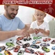 Набор гоночных машинок Cars металлических контейнер трасса 48 штук Разноцветный (28955) - изображение 2