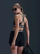 Спортивный топ для бега женский Nike Pro Bra Tt HF5372-010 S Черный с белым (0197602819557) - изображение 2