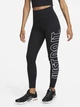 Спортивные леггинсы для фитнеса высокие женские Nike W Nsw Nk Clsc Gx Hr Tight Ftra DV7793-010 M Black/White (196153415522) - изображение 1