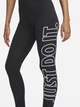 Спортивные леггинсы для фитнеса высокие женские Nike W Nsw Nk Clsc Gx Hr Tight Ftra DV7793-010 M Black/White (196153415522) - изображение 4