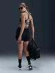 Спортивный топ для бега женский Nike Pro Bra Tt HF5372-010 L Черный с белым (0197602837544) - изображение 4