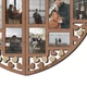 Фотоколаж у формі серця на 12 фото Frame Depot, дерев’яна коричнева настінна рамка 75,5×58 см (heart_split_collage_m) - зображення 6