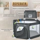 Детский игровой манеж для детей серый 1340-G уличный с баскетбольным кольцом складной ограждения для игр - изображение 4