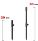 Стійка телескопічна World4Carp 20-30 cm - зображення 4