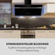 Вытяжка наклонная угловая Klarstein Alina 90 см 600 м³ Led цветная RGB стеклянная мощная Сенсорная для кухни - изображение 9