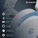 Бездротові ігрові навушники GamePro HSW-191-WHB Asgard Skadi Wireless 7.1 White-Blue - зображення 3
