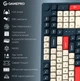 Клавиатура игровая механическая GamePro MK-305-BL Asgard Drakkar Keychron Super Red Switch Bluetooth 5.2/2.4 ГГц/USB Blue - изображение 4