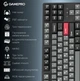 Клавиатура игровая механическая GamePro MK-285-BK Asgard Ragnar Keychron Super Red Switch Bluetooth 5.2/2.4 ГГц/USB Black - изображение 3