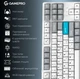 Клавиатура игровая механическая GamePro MK-285-WH Asgard Ragnar Keychron Super Red Switch Bluetooth 5.2/2.4 ГГц/USB White - изображение 2