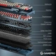 Клавиатура игровая механическая GamePro MK-305-BL Asgard Drakkar Keychron Super Red Switch Bluetooth 5.2/2.4 ГГц/USB Blue - изображение 9