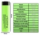 Акумулятор 18650 LiitoKala NCR18650B 34B-JT 3400mAh, Li-Ion для ліхтарів, з клемним виступом - зображення 2