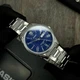 Мужские часы Casio MTP-1384D-2A синие 30 м - изображение 6