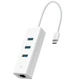 Мережевий адаптер TP-Link UE330C (USB-C 3.0, 10/100/1000Mbps, 3xUSB 3.0 HUB) - зображення 1