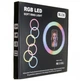 Кільцева RGB LED-лампа MJ36 36 см з 3 кріпленнями і дротовим керуванням (99331) - зображення 5
