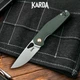 Ніж складаний Karda J325 Olive - зображення 1