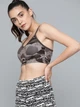 Спортивный топ женский Reebok 2M Modern Safari H65616 XS Черный/Серый (4065423437693) - изображение 6
