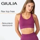 Женский бесшовный спортивный топ Giulia FLEX TOP FREE XXS/XS Domsor, топ борцовка из микрофибры - изображение 1