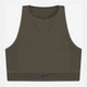 Спортивный топ женский Reebok 2M TS Compression LS H49221 S Хаки (4065427745688) - изображение 8