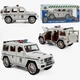Металева машинка патрульної поліції Mercedes Gelandewagen G-Class 1:24 інерція, світло, звук Авто Експерт - зображення 6