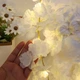 Светодиодная гирлянда на батарейках с искусственными цветами сакуры, 2 м на 20 лампочек в белом цвете - изображение 2