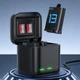 Комплект TELESIN для GoPro HERO 13 Black – два аккумулятора S0-BTR-06-TGP и автоматическое зарядное устройство USB-C (79725) - изображение 2