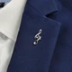Значок (пин) BROCHE брошь бижутерия Музыка Скрипичный ключ серебристый BRGV114485 - изображение 7