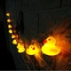 Гирлянда светодиодная с уточками для детской комнаты DUCK 1.5 м 10 LED, от 2 батареек AA, с бело-теплым свечением - изображение 2