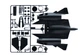 Збірна модель 1:72 винищувач SR-71 Blackbird Italeri 0145 - изображение 4