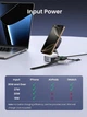 Магнітна зарядна станція UGREEN MagFlow Qi2 2-в-1 (Складна), 15W, Для iPhone/AirPods, Сіра - зображення 6