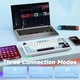 Беспроводная Игровая (2.4G, Bluetooth) AULA S75 Pro Бело-Синяя Клавиатура, 75%, 4000 mAh, Star Vector Switches, RGB - изображение 2