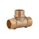 Трійник латунний 1/2"ЗЗЗ (жовт.) SD41215 Thermo Alliance - зображення 1