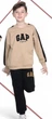 Костюм на хлопчика Gap 134 см бежево-чорний - зображення 2