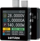 Цифровий USB-тестер WITRN K2 INA226 4-36 В 0-6 А (10 А макс.) 1.54-inch Display 3 порти Type-C, чорний (43727) - зображення 1