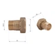 Thermo Alliance Комплект американок, что подходит для счетчика 3/4"Нх1"В (желт.) SD42920 - изображение 2