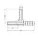 Thermo Alliance Тройник 14х14х14 (желт.) под шланг SD41714 - изображение 6
