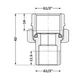 Thermo Alliance Base Сгон-американка 1/2"ВН никель, прямой SD190W15 - изображение 2