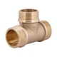 Трійник латунний 3/4"ЗЗЗ (жовт.) SD41220 Thermo Alliance - зображення 1