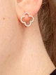 Позолочені сережки "Конюшина" з браслетом 17см-21.5см позолота (10480) - зображення 3