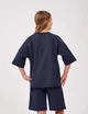 Костюм (футболка+шорты) для девочки SMIL 117520-1 Темно-серый р.164 - изображение 2