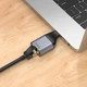 Адаптер переходник Hoco UA35 Type-C to RJ45 metal grey - изображение 5