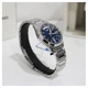 Мужские классические часы Casio MTP-1370D-2A2 серебристые с синим циферблатом - изображение 4