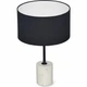 Лампа настільна, Lucid Black finish white marble - зображення 3