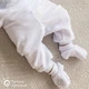 Костюм для крещения мальчика Мамине Сонечко Богатырь серебряно-голубой 62 размер, набор одежды для крещения мальчика (вышиванка, брюки, шапка и пинетки), велюр белый + мешочек для локона у подарок (арт.12217) - изображение 4