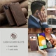 Чохол-книжка CaseMe із нубуку для Samsung A53 5G Темно-коричневий - зображення 2