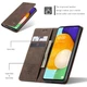 Чохол-книжка CaseMe із нубуку для Samsung A53 5G Темно-коричневий - зображення 8