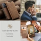 Чохол-книжка CaseMe із нубуку для Xiaomi 11T/Pro Світло-коричневий - зображення 5