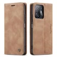 Чохол-книжка CaseMe із нубуку для Xiaomi 11T/Pro Світло-коричневий - зображення 7