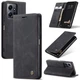 Чехол-книжка CaseMe из нубука для Xiaomi Redmi Note 12 Чёрный - изображение 8