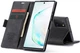 Чехол-книжка CaseMe из нубука для Samsung Galaxy Note 10 Lite Чёрный - изображение 6
