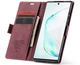 Чохол-книжка CaseMe із нубуку для Samsung Galaxy Note 10 Lite Бордовий - зображення 6